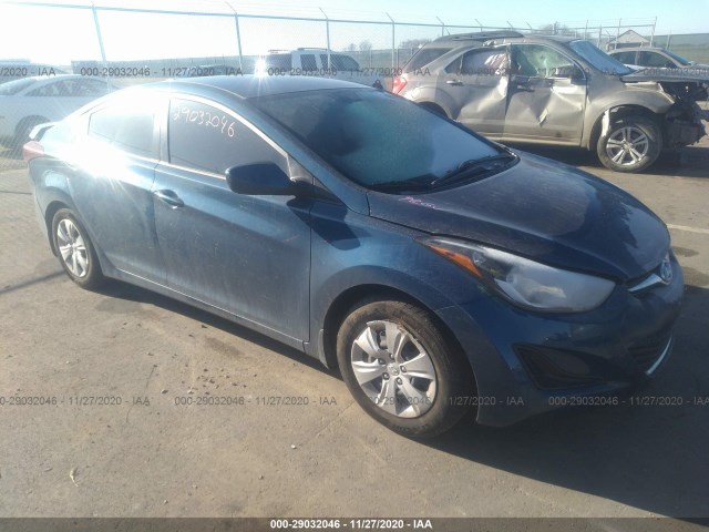 HYUNDAI ELANTRA 2016 kmhdh4ae1gu514689