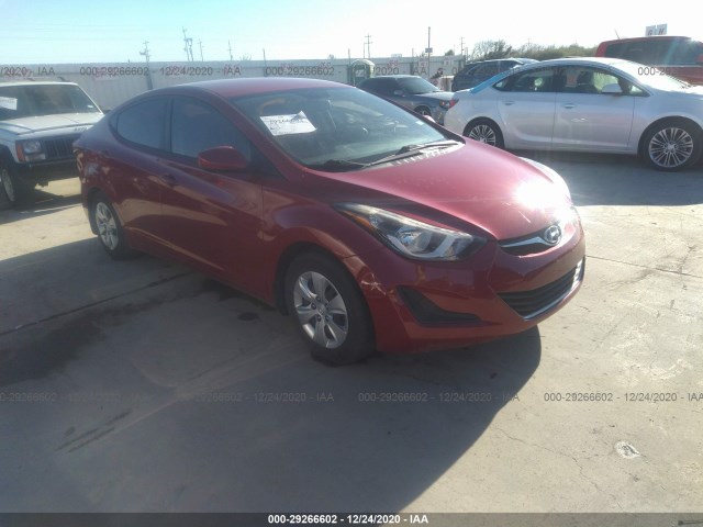 HYUNDAI ELANTRA 2016 kmhdh4ae1gu551998