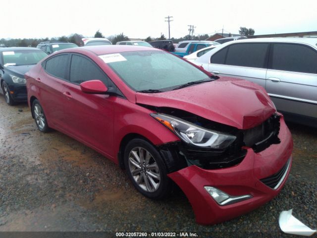 HYUNDAI ELANTRA 2016 kmhdh4ae1gu586637