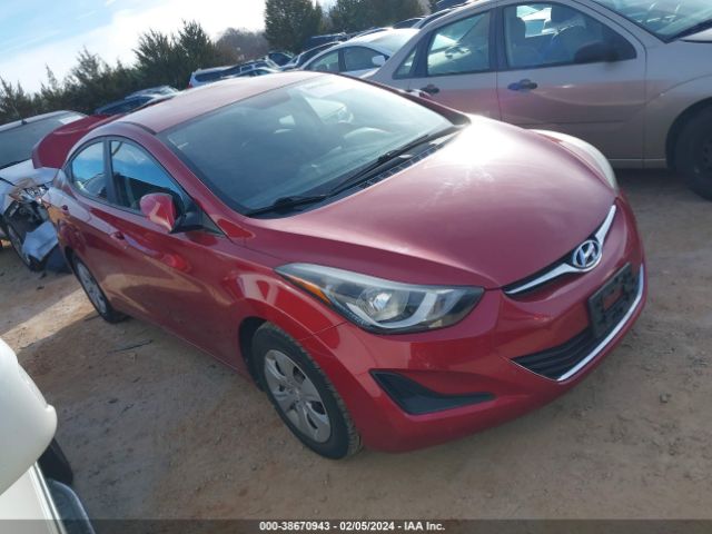 HYUNDAI ELANTRA 2016 kmhdh4ae1gu623699