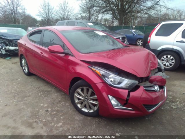 HYUNDAI ELANTRA 2014 kmhdh4ae2eu118476