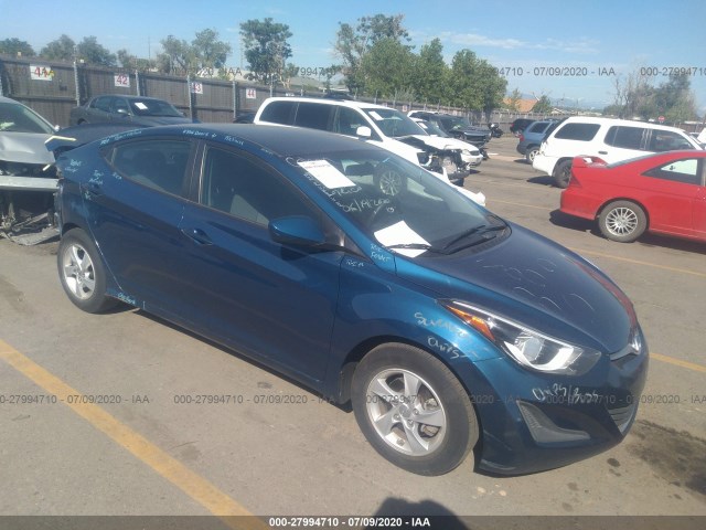 HYUNDAI ELANTRA 2014 kmhdh4ae2eu123273