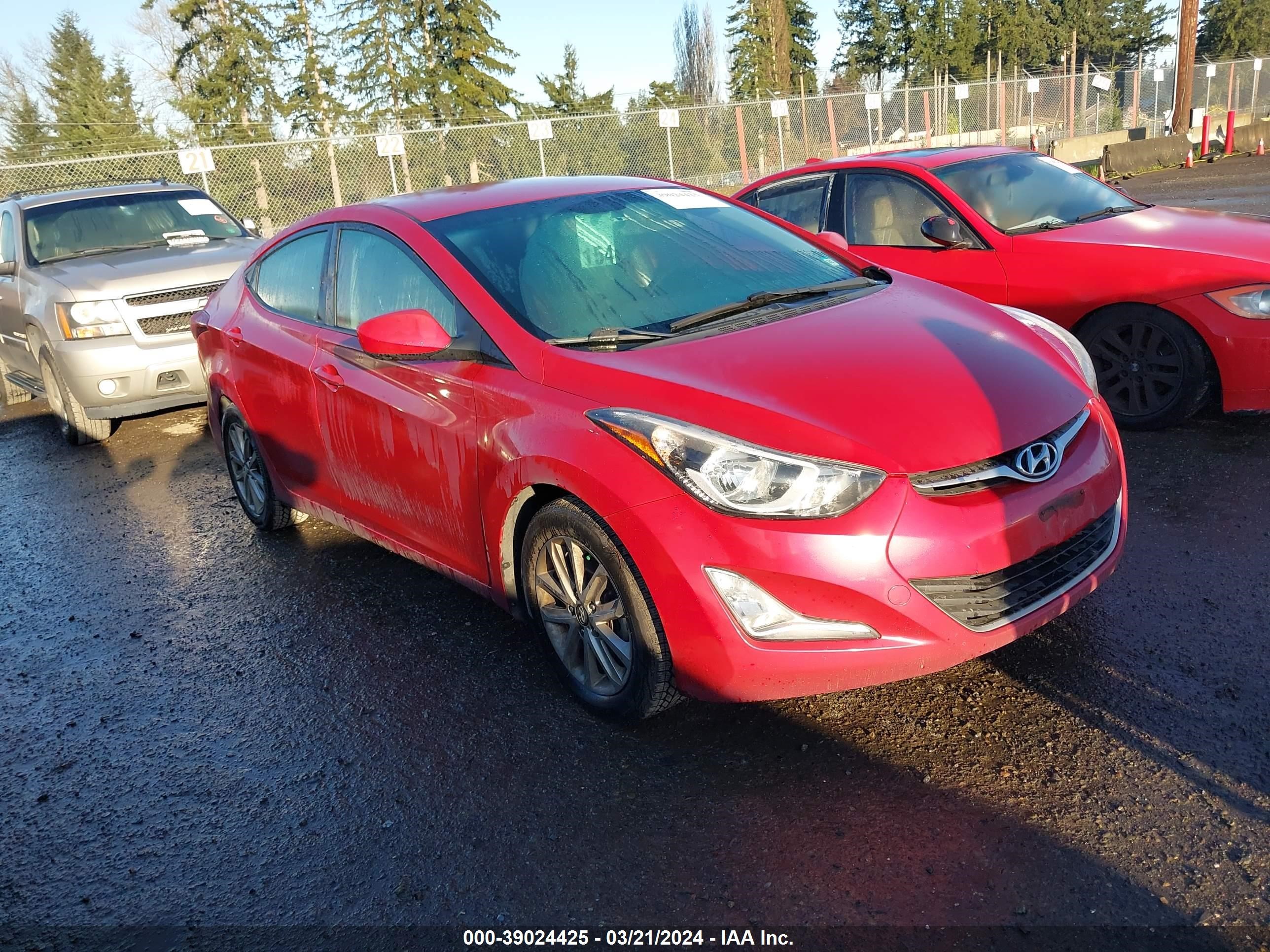 HYUNDAI ELANTRA 2014 kmhdh4ae2eu144124