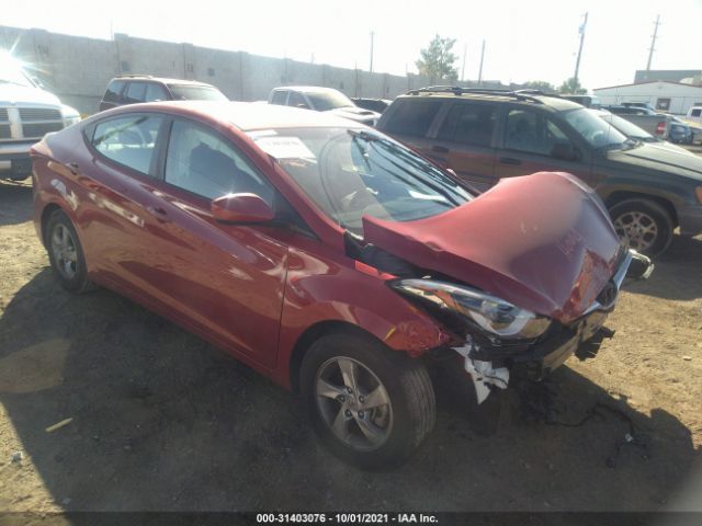 HYUNDAI ELANTRA 2014 kmhdh4ae2eu200689