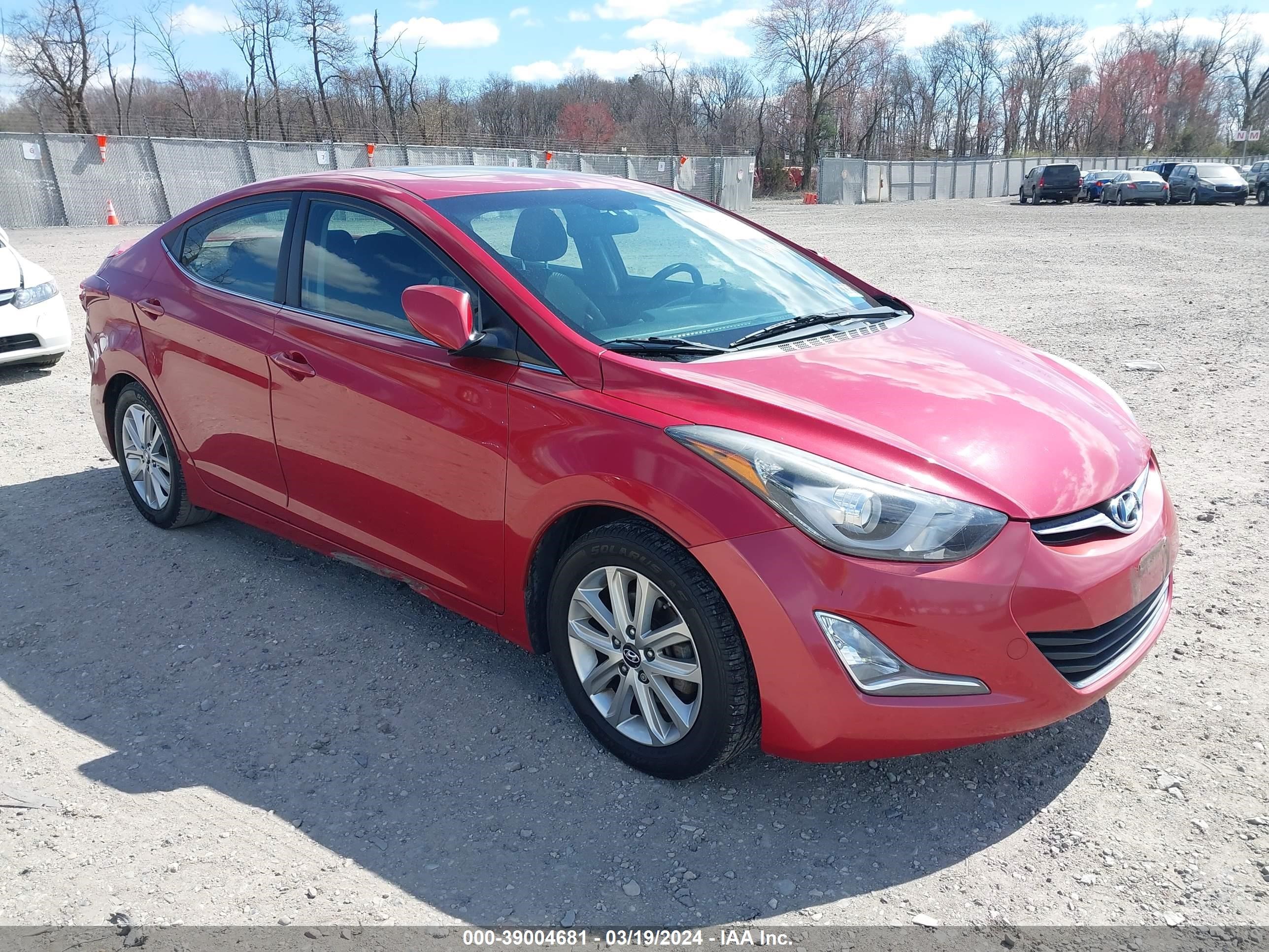 HYUNDAI ELANTRA 2015 kmhdh4ae2fu381617