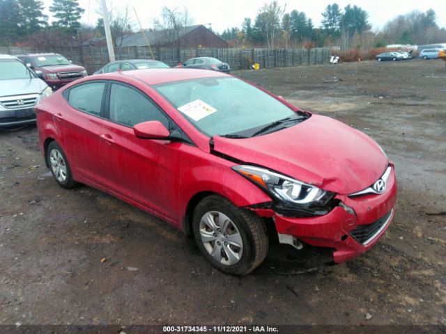 HYUNDAI ELANTRA 2016 kmhdh4ae2gu515334