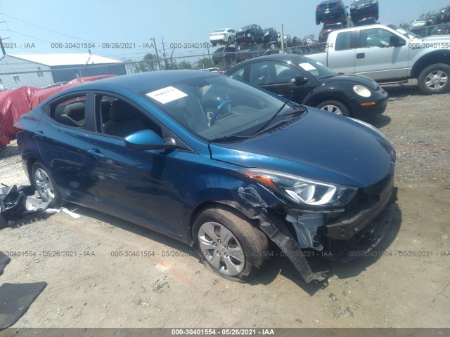 HYUNDAI ELANTRA 2016 kmhdh4ae2gu572004