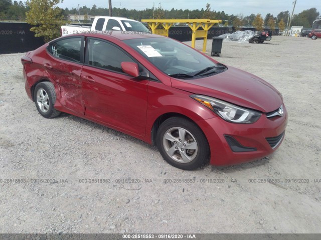 HYUNDAI ELANTRA 2014 kmhdh4ae3eu167864