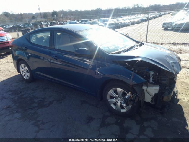 HYUNDAI ELANTRA 2016 kmhdh4ae3gu485101