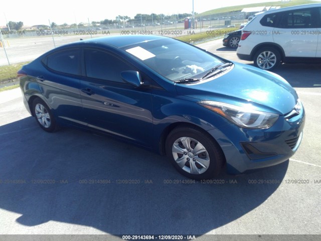 HYUNDAI ELANTRA 2016 kmhdh4ae3gu490072