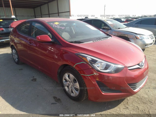 HYUNDAI ELANTRA 2016 kmhdh4ae3gu511454