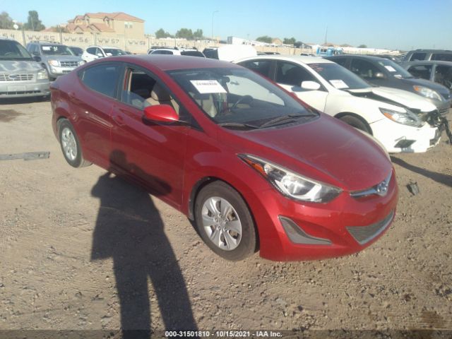 HYUNDAI ELANTRA 2016 kmhdh4ae3gu624904