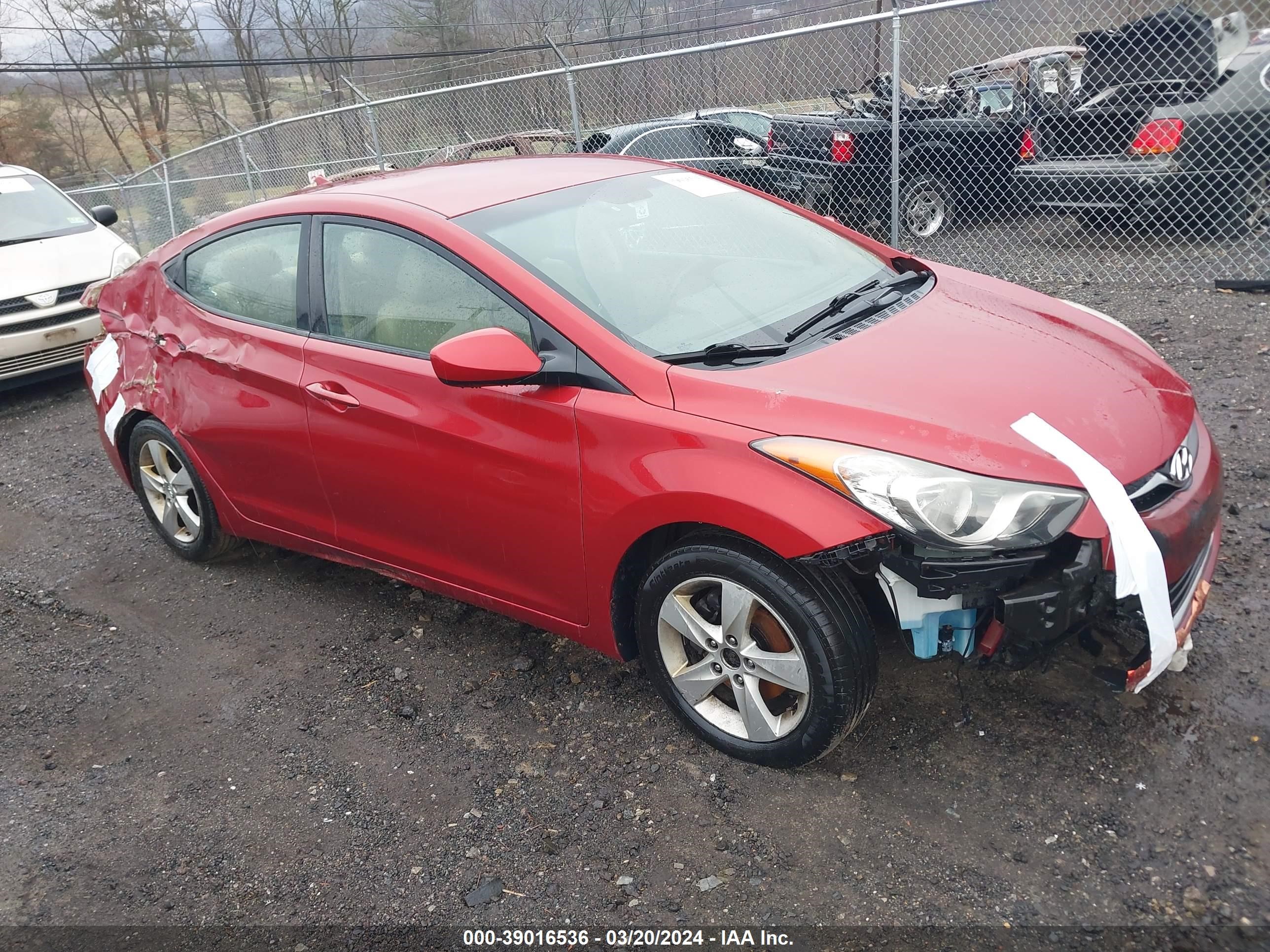 HYUNDAI ELANTRA 2012 kmhdh4ae4cu465059