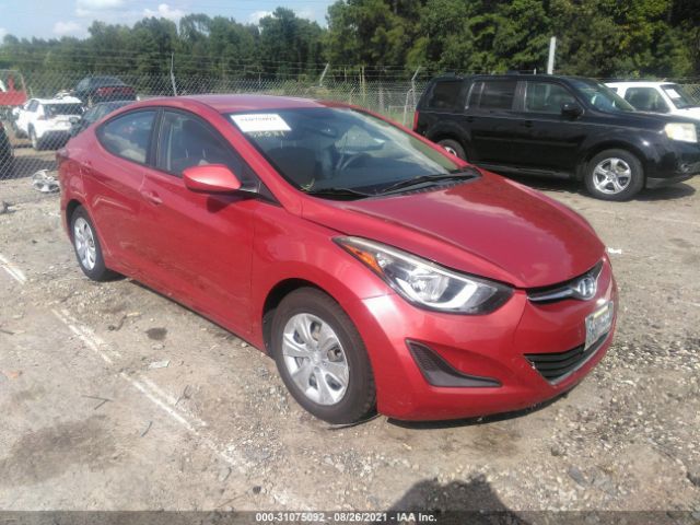 HYUNDAI ELANTRA 2016 kmhdh4ae4gu489741