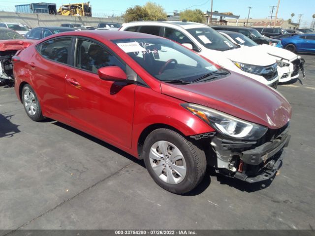 HYUNDAI ELANTRA 2016 kmhdh4ae4gu649245