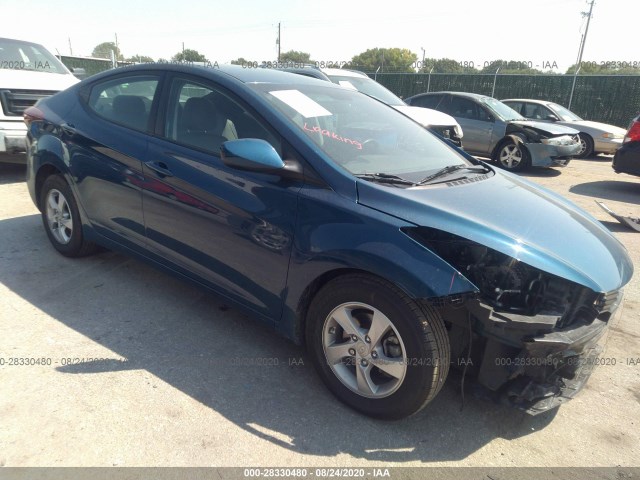 HYUNDAI ELANTRA 2014 kmhdh4ae5eu056121