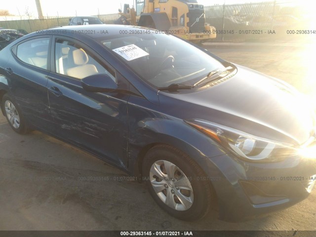 HYUNDAI ELANTRA 2016 kmhdh4ae5gu492616