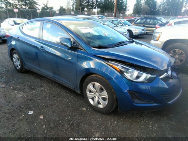 HYUNDAI ELANTRA 2016 kmhdh4ae5gu526439