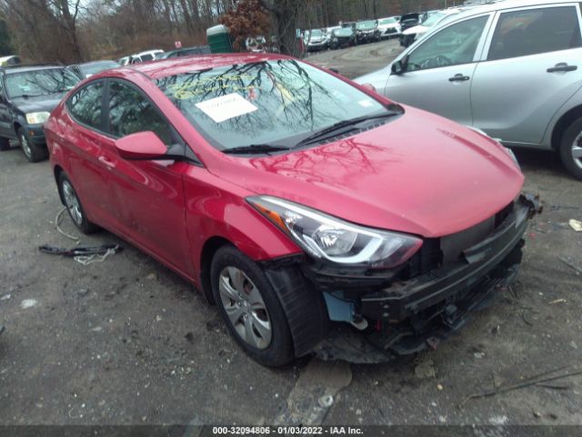 HYUNDAI ELANTRA 2016 kmhdh4ae5gu532743