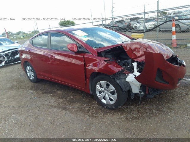 HYUNDAI ELANTRA 2016 kmhdh4ae5gu645155