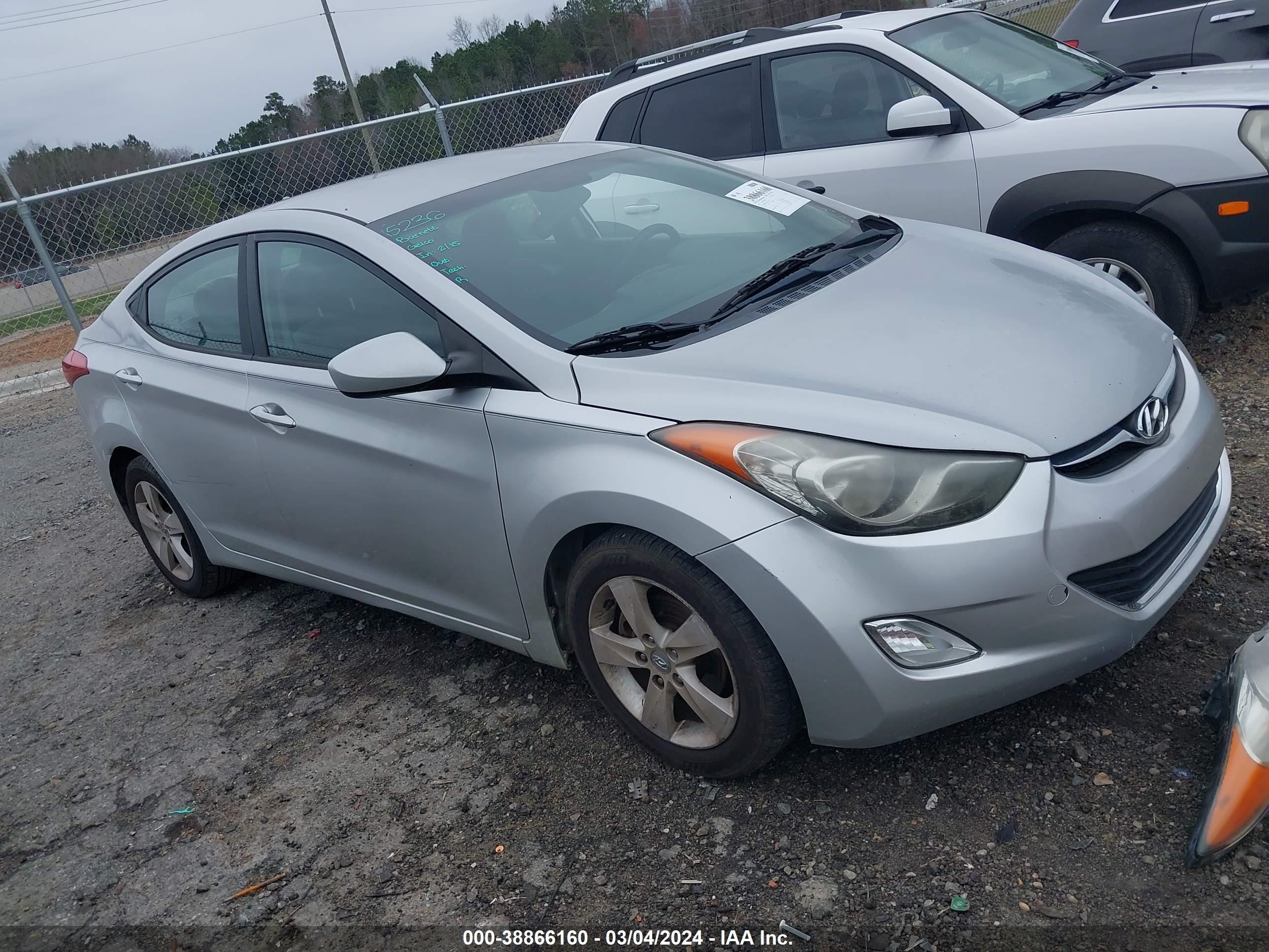 HYUNDAI ELANTRA 2012 kmhdh4ae6cu285825