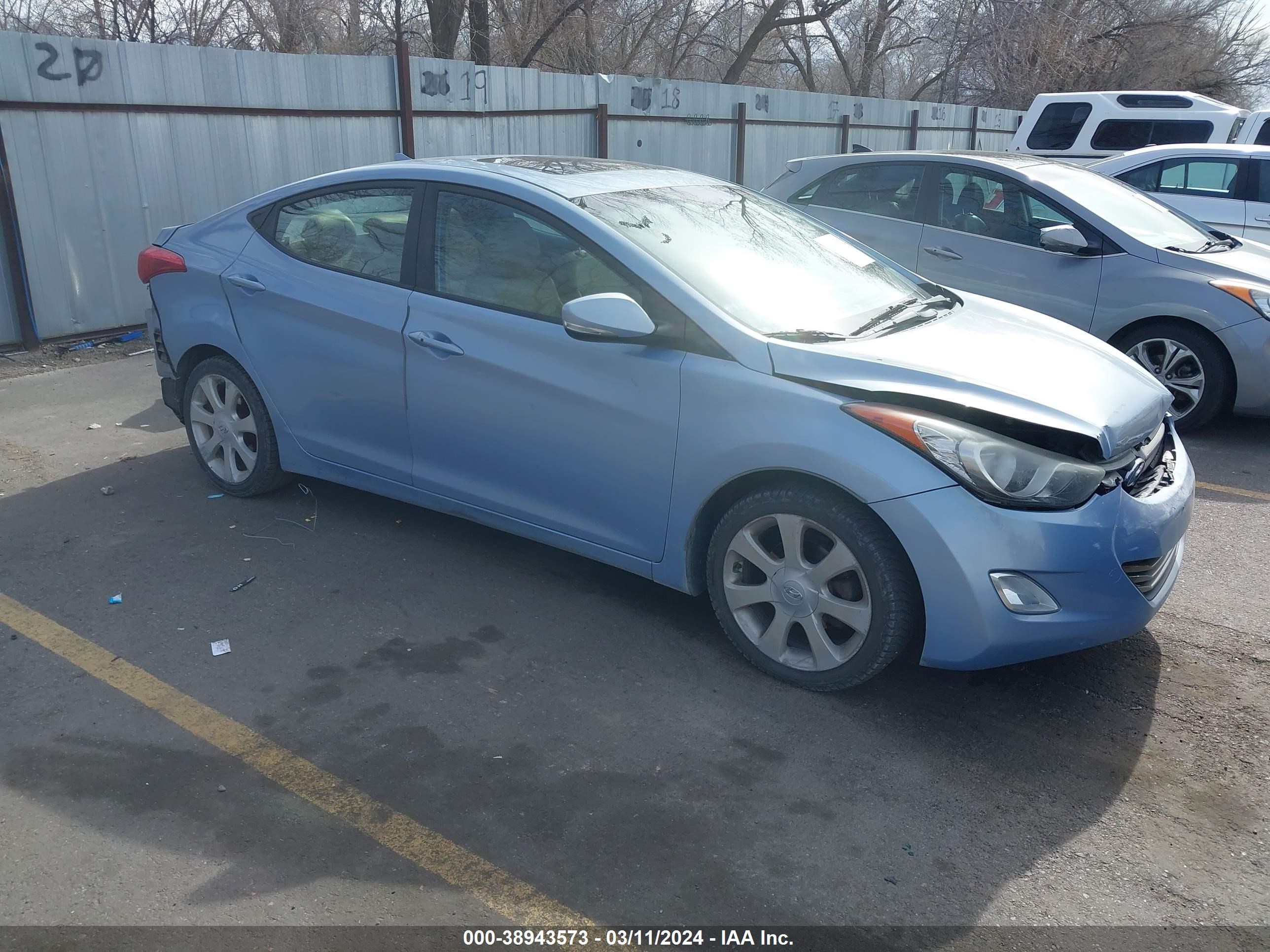 HYUNDAI ELANTRA 2013 kmhdh4ae6du696546