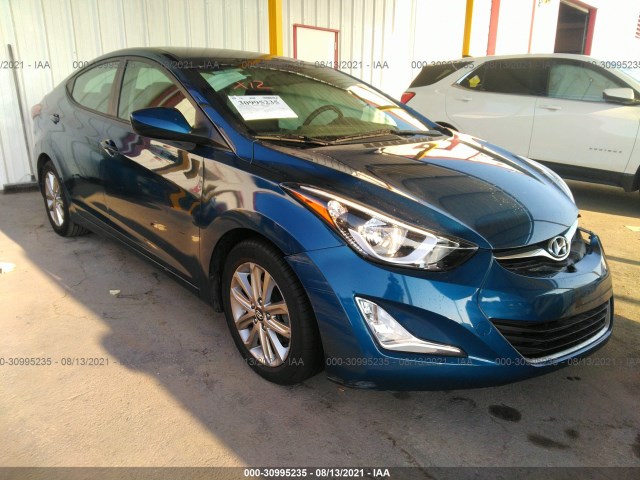 HYUNDAI ELANTRA 2014 kmhdh4ae6eu136978