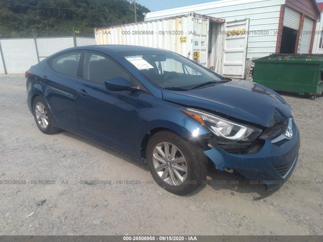 HYUNDAI ELANTRA 2014 kmhdh4ae6eu160245