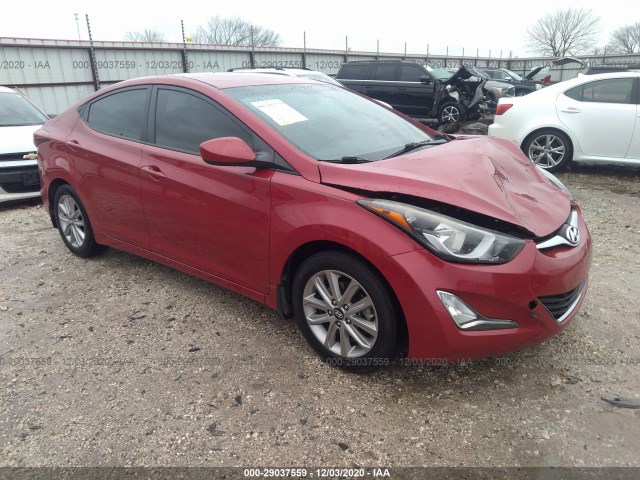 HYUNDAI ELANTRA 2014 kmhdh4ae6eu160651