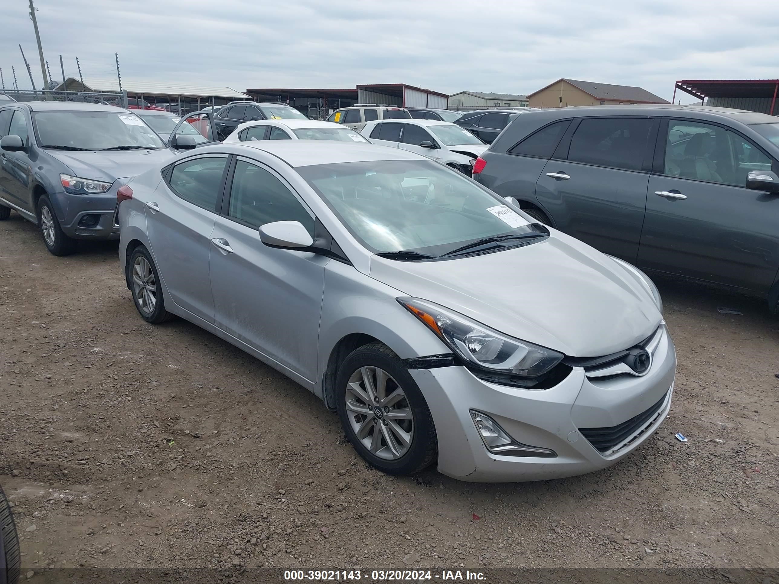 HYUNDAI ELANTRA 2014 kmhdh4ae6eu170080