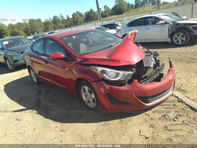 HYUNDAI ELANTRA 2014 kmhdh4ae6eu195268