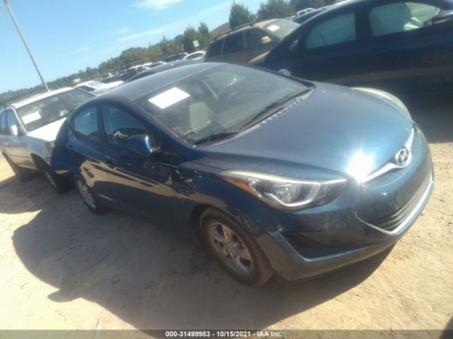 HYUNDAI ELANTRA 2014 kmhdh4ae6eu201229