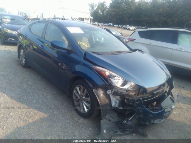 HYUNDAI ELANTRA 2015 kmhdh4ae6fu251601