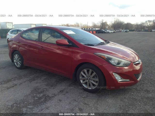 HYUNDAI ELANTRA 2015 kmhdh4ae6fu322344