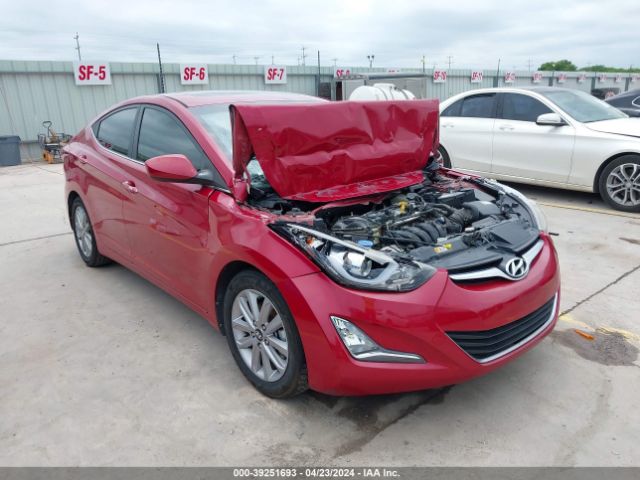 HYUNDAI ELANTRA 2015 kmhdh4ae6fu354050