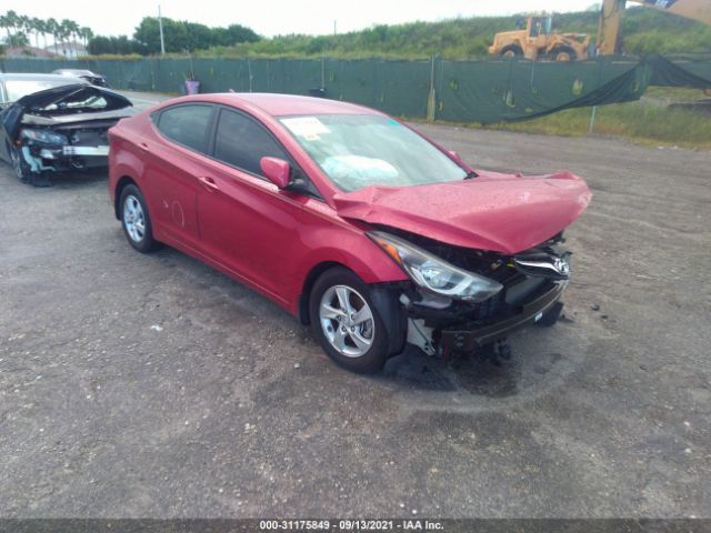 HYUNDAI ELANTRA 2015 kmhdh4ae6fu361399