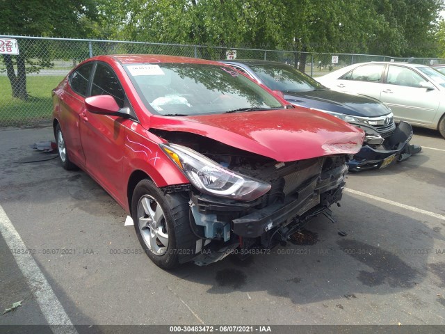 HYUNDAI ELANTRA 2015 kmhdh4ae6fu457226