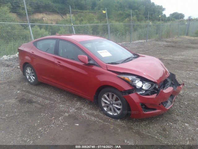 HYUNDAI ELANTRA 2016 kmhdh4ae6gu491507