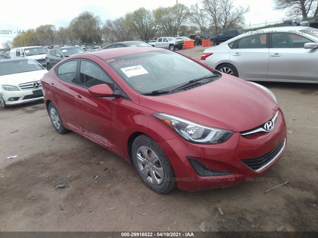 HYUNDAI ELANTRA 2016 kmhdh4ae6gu514381