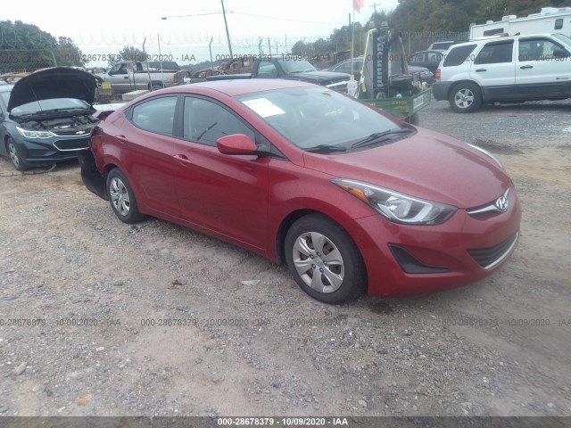 HYUNDAI ELANTRA 2016 kmhdh4ae6gu643317