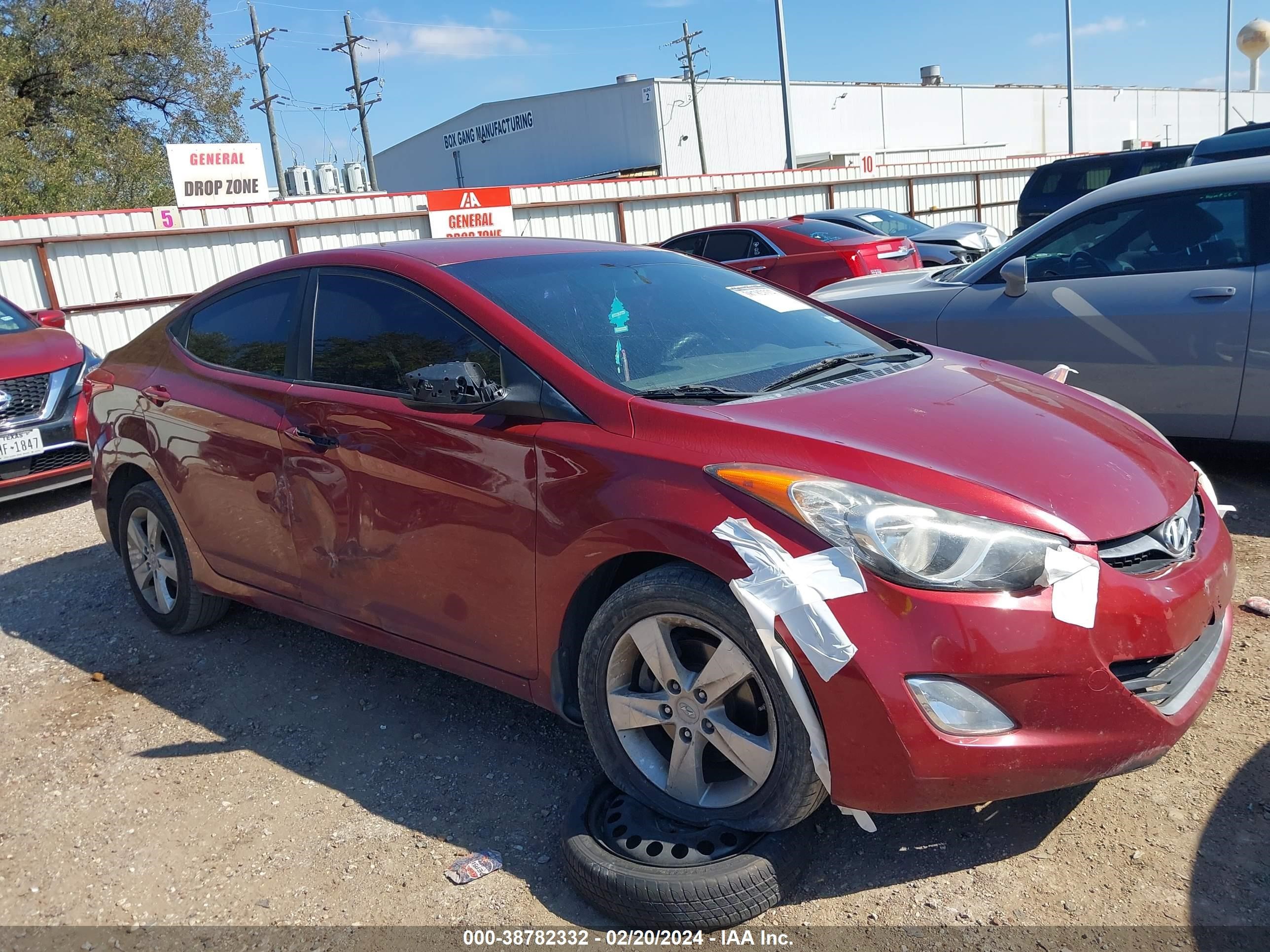 HYUNDAI ELANTRA 2012 kmhdh4ae7cu466707