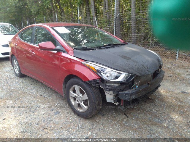 HYUNDAI ELANTRA 2014 kmhdh4ae7eu162442