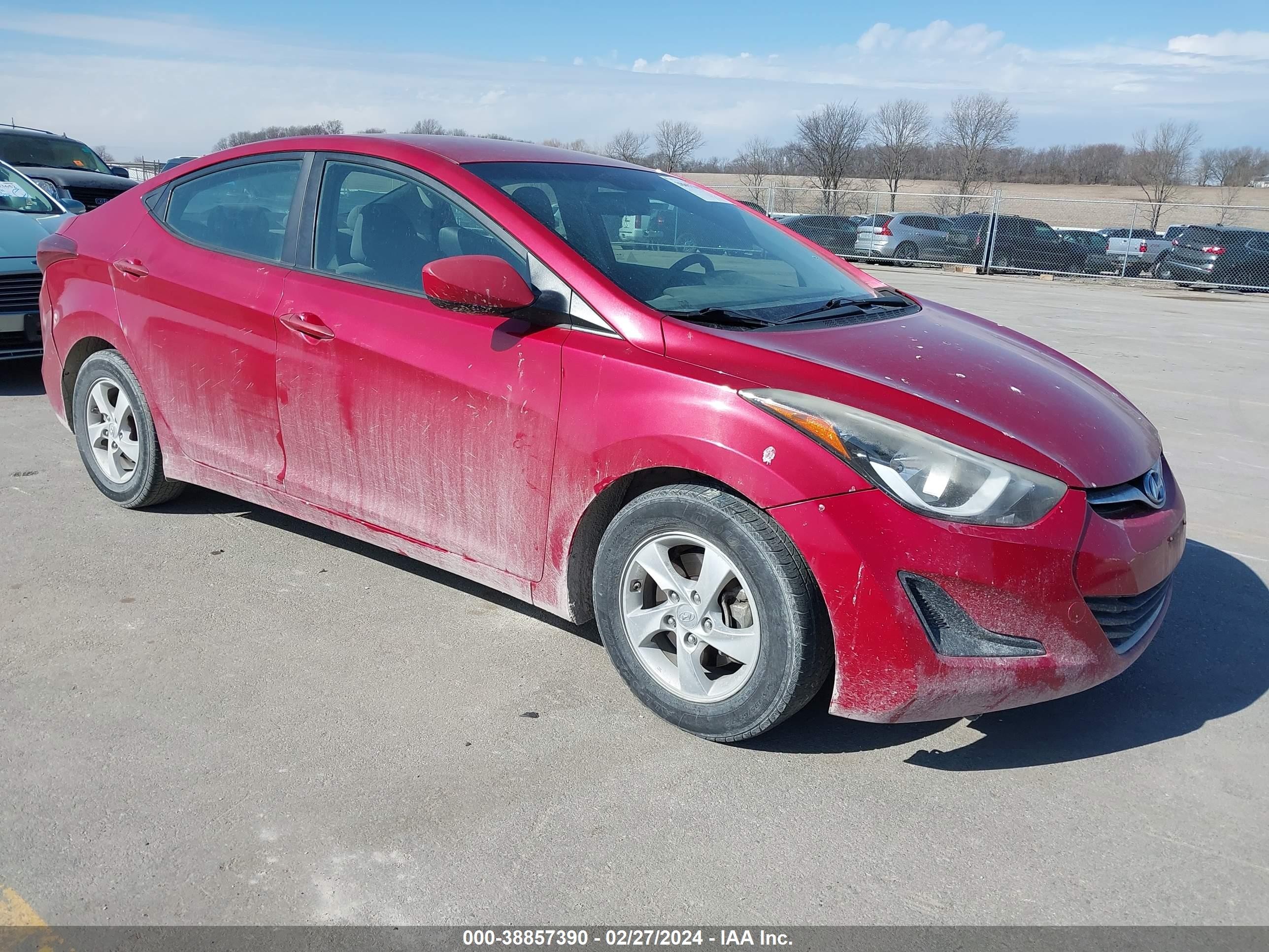 HYUNDAI ELANTRA 2014 kmhdh4ae7eu167916