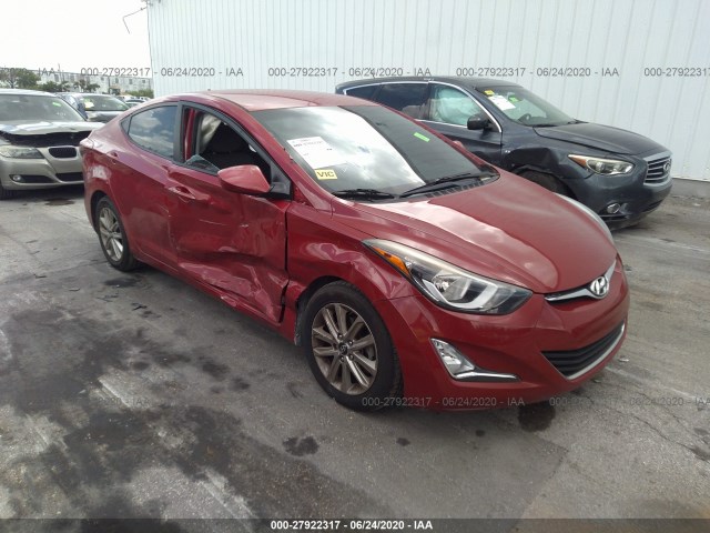 HYUNDAI ELANTRA 2015 kmhdh4ae7fu222026