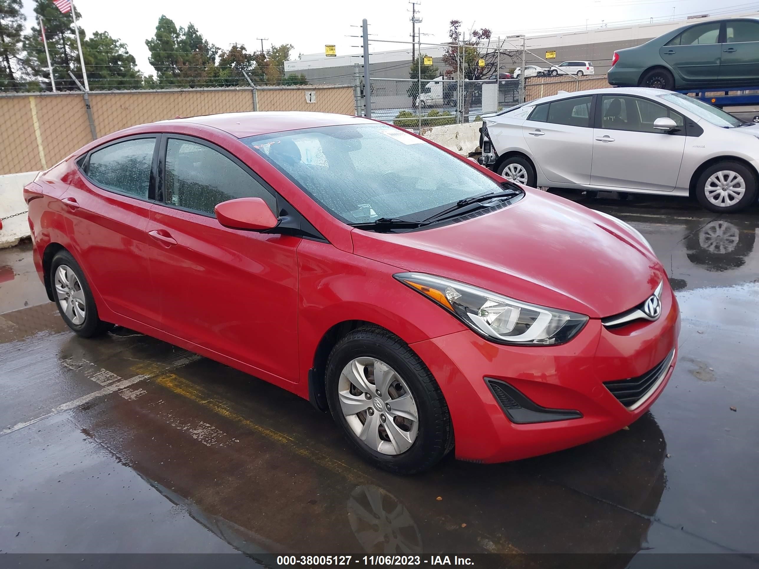 HYUNDAI ELANTRA 2016 kmhdh4ae7gu491208