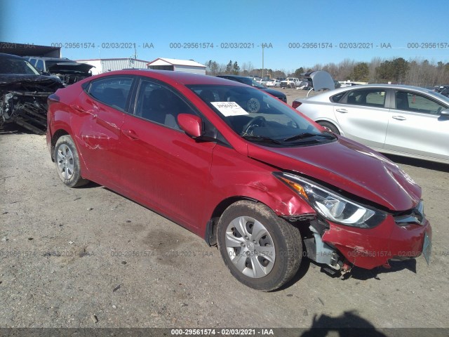 HYUNDAI ELANTRA 2016 kmhdh4ae7gu541038