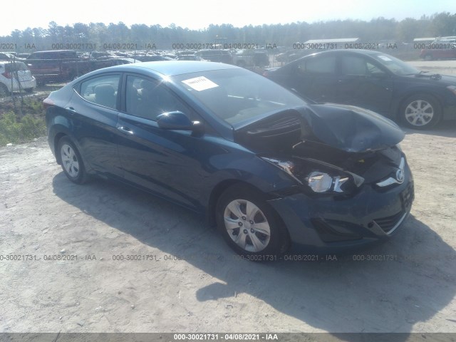 HYUNDAI ELANTRA 2016 kmhdh4ae7gu583385