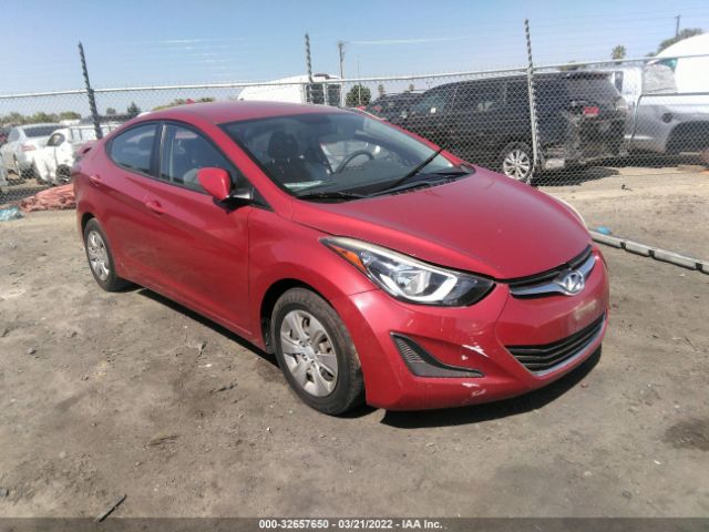 HYUNDAI ELANTRA 2016 kmhdh4ae7gu586853