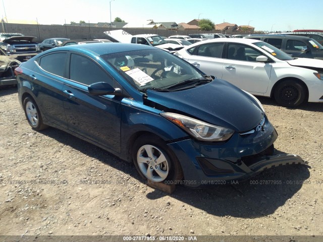 HYUNDAI ELANTRA 2014 kmhdh4ae8eu120362