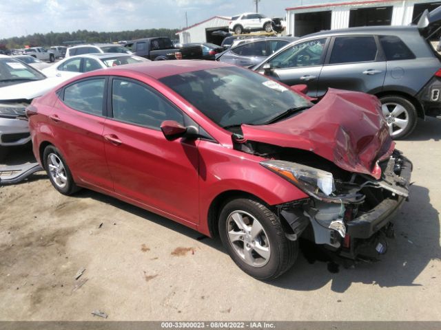 HYUNDAI ELANTRA 2014 kmhdh4ae8eu195627